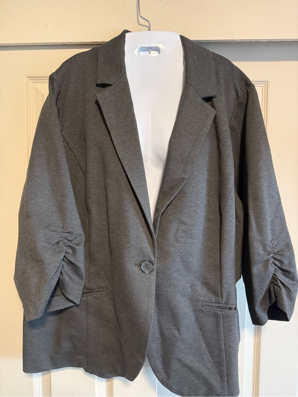Women's Gray Blazer Jacket